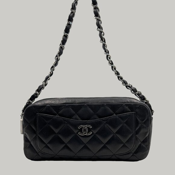 Chanel Lambskin Quilted Camera Bag - Picture 1 of 3